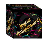 Urne - STC - Joyeux Anniversaire - Multicolore - 20x20x20 cm - Décoration de fête