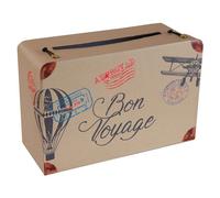 URNE TIRELIRE BON VOYAGE 24X16X10CM MULTICOLORE