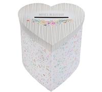 URNE TIRELIRE CUR MARIAGE FLEURI 20CM MULTICOLORE Multicolore