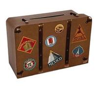 urne tirelire voyage 24 x 16 cm - chalayer 4856 0-25 Marron G