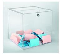 Urne transparente standard avec serrure - 300 bulletins