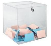 Urne transparente avec serrure - 300 bulletins - cristal