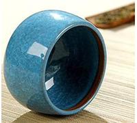 Urnes Cendres, mini urne de crémation, animal de compagnie, souvenir, for animaux de compagnie, urne fonctionnelle, scellée en céramique, boîte à souvenirs for chiens et chats, 4,1 * 3,5 pouces(Blue)