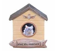 Urnes commémoratives pour animaux de compagnie pour cendres de chien ou de chat, urnes de crémation funéraire en résine avec cadre Photo, cadeau souvenir de sympathie pour animaux de compagnie perdus
