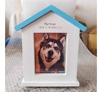 Urnes commémoratives pour animaux de compagnie pour cendres de chien ou de chat, urnes de crémation funéraire en bois avec cadre photo, cadeau souvenir de sympathie pour animaux de compagnie perdus