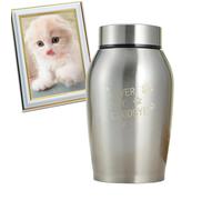 Urnes de crémation pour animaux de compagnie | Urne souvenir du chat pour chien | Urnes décoratives en acier inoxydable avec des pattes gravées, cadeau commémoratif pour animaux de compagnie, chats, c