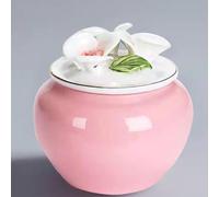 Urnes Funéraires en Céramique, Urnes Souvenirs, Urnes Commémoratives, Urnes pour Chats Et Chiens, Boîtes De Crémation pour Animaux De Compagnie, Souvenirs en Céramique(Pink)
