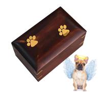 Urnes funéraires pour animaux de compagnie - Urne funéraire en bois pour cendres d'animaux domestiques, urnes funéraires pour cendres, colliers, jouets, souvenirs
