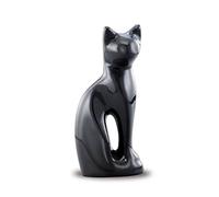 Urnes funéraires pour chat gris pour cendres d'animaux de compagnie pour funérailles et funéraires pour animaux de compagnie, urnes pour chatons et urnes de crémation, urnes pour cendres de chat noir