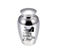 Urnes pour animaux de compagnie en alliage d ' aluminium pour chiens chats conteneur de cendres d ' animaux pendentifs d ' urne souvenir avec urnes à mémoire de mots commémoratif fournitures d ' urne