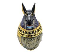 Urnes pour Animaux de Compagnie, Fournitures funéraires pour Animaux de Compagnie Urne du Dieu Chat égyptien Statue d'urne en Bronze Imitation mythologie égyptienne Antique Sculpture en résine Creuse