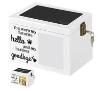 Urnes pour animaux de compagnie pour chiens, urnes de chiens en bois pour cendres, Urne de cendres d'animaux de compagnie avec cadre photo, commémoratif KeepSake Urn Box Cremation Urns for Ashes Loss