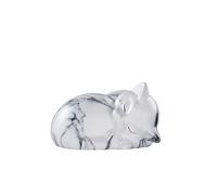 Urnes pour Animaux de Compagnie Urne funéraire en résine pour Chat endormi Urnes Chat pour Cenes Petite Urne Marbr URNE POUR ANIMAL