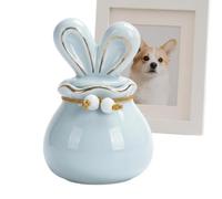 Urnes pour Animaux Jarre Commémorative en Céramique avec Design Oreilles