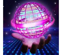 UROINT Balle volante 2025 pour garçons, toupie rotative Boomerang Hover Magical Cosmic Galaxy Mini drone portable pour enfants, filles, adolescents âgés de 6, 7, 8, 9, 10 ans et plus, rose