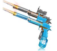 UROINT Pistolet à Eau éLectrique pour Enfants, Pistolets à Eau Automatique Longue PortéE, Electric Water Gun avec Lampe LED Piscine Jouet Cadeau pour GarçOns Et Filles Adultes (Desert Eagle 2Pack)