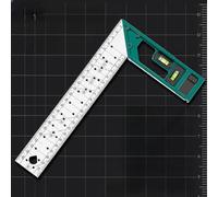 URPIZY 1 rapporteur d'angle multifonction avec base de libellule intégrée et repères d'angle, pour des mesures précises dans la construction et la construction en bois