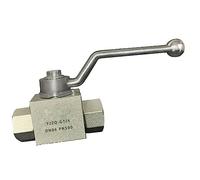 URPIZY 1PC Hydraulique 2 Voies Haute Pression Ball Valve - 1/4" pour BSP - 500 Bar MWP Hydraulique Robinet à Bille en Acier Au Carbone