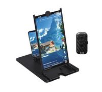URPIZY 3D HD Écran grossissant de 12 pouces avec télécommande - Support portable pour films, compatible avec tous les smartphones, pliable pour les voyages et les déplacements