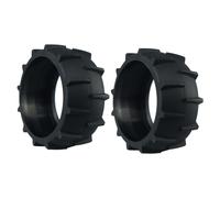 URPIZY Anti-traction pour robot tondeuse à gazon Partie en caoutchouc pour réduire l'usure Pour Dreame A1 110 x 40 mm Noir