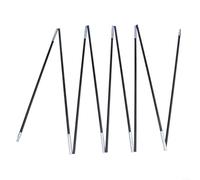 URPIZY Arceaux de tente de rechange 3,2-4,1 m en fibre de verre - Kit de réparation pour camping, randonnée, tentes d'extérieur - 1 à 4 personnes - Noir - 7 mm de diamètre (4,1 m)