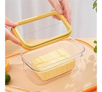 URPIZY Beurrier hermétique en plastique polypropylène avec double joint en silicone, 18,4 x 11,2 x 7,5 cm, pour beurre de 280 g