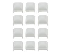 URPIZY Blanc - Cache-poteaux en polypropylène pour clôture de piscine - Convient pour les profilés creux carrés de 1,5 pouces - Pour Kayak/JW/Esther Williams, kit en plastique résistant aux