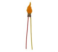 URPIZY Bougie LED 3 V 5 V vacillante pour anniversaire et décoration de fête, diodes électroluminescentes DIY, compatible avec piles 3-5 V (1 pièce)