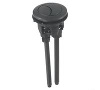 URPIZY Bouton de chasse d'eau noir à double débit Tête ronde 38/48/58 mm Réparation du réservoir de toilettes Économie d'eau Installation facile Durable Fonctionnement fiable Design moderne pour salle