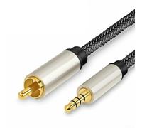 URPIZY Câble audio vidéo numérique coaxial SPDIF vers RCA mâle 3,5 mm - Connecteurs plaqués or Câble audio stéréo pour HDTV, home cinéma et récepteurs 1 m (2 m)
