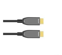 URPIZY Câble HDMI à fibre optique 8K 60 Hz 2.1 pour EARC pour VRR pour téléviseurs, lecteurs Blu-ray et consoles de jeux, installation murale CL3, noir 1 m