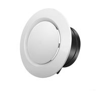 URPIZY Cache-grille d'aération de plafond en ABS de 75 à 200 mm, diffuseur de ventilation rond pour ventilateur d'échappement, ventilateur de conduit en ligne (125 mm)