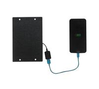 URPIZY Chargeur de panneau solaire 10 W 5 V en silicium monocristallin avec revêtement ETFE, sortie USB pour téléphones portables, batteries externes et batteries 3,7-5 V, portable pour le camping et