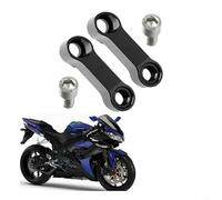 URPIZY CNC Extension de rétroviseur de moto 10 mm Lot de 2 adaptateurs en aluminium Réglage de la hauteur 34 mm Déplacement vers l'avant 44 mm