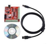 URPIZY Contrôleur de mouvement CNC USB 100 kHz pour carte de dérivation 4 axes avec connexion de moteur pas à pas et sonde automatique pour machine à graver