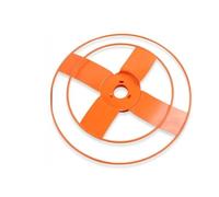 URPIZY Couvercle de tondeuse à gazon en acier au manganèse de 29/32,5/39 cm de diamètre, orange, pour gazon et jardinier, protège contre les aliments coupés et la saleté, robuste et indéformable