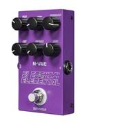 URPIZY Digital Delay Pédale de guitare 9 effets avec temps de retard de 3000 ms, mode TAP et HOLD, boîtier en métal, pour M-Vave Noir