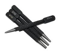 URPIZY Ensemble de 7 outils de centrage de précision : poignée antidérapante, opération d'une seule main, mécanisme à ressort, pointes de stylo rigides, convient pour le bois, l'acier, le verre, le