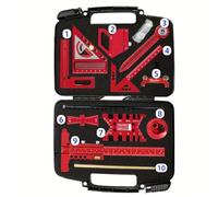 URPIZY Ensemble d'outils en bois en alliage d'aluminium avec règle à queue d'aronde et aiguille à tracer pour des marques et des mises en page précises dans une boîte de rangement rouge