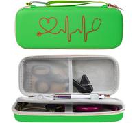 URPIZY Étui rigide en polyuréthane et EVA pour stéthoscope - Pour médecins et services d'urgence - Protection sûre et rangement ordonné - 1 pièce (vert)