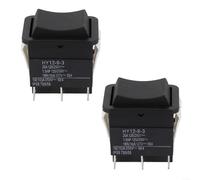 URPIZY HY12-9-3 Lot de 2 interrupteurs à bascule 125/250 V 20 A 6 broches pour l'industrie et le commerce