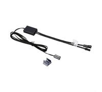 URPIZY Interrupteur à capteur inductif CC 12 V/24 V pour armoire de cuisine, détection manuelle du corps, contrôle par contact de porte, module d'éclairage automatique ABS, noir, longueur du câble 2 m