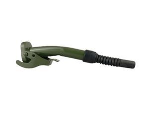 URPIZY Jerrican en métal de 20 litres - Bec verseur flexible de carburant vert olive - Avec filtre intégré et flux d'air amélioré - 26 cm