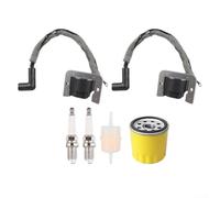 URPIZY Jeu de bobines d'ignition avec transformateur haute tension pour moteurs CV742 CH742 XT675 XT775, compatible avec 24584176S 24584109S 2458493S