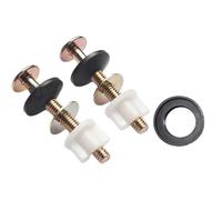 URPIZY Joint de réservoir de chasse d'eau - Rondelle conique en caoutchouc avec vis et écrous de 80 mm - Montage facile pour réparation et fixation - S'adapte à presque tous les WC