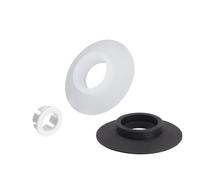 URPIZY Joint de valve Flush en silicone, 70 mm, pièce de rechange pour Ideal Standard SV01967, kit de joint de toilettes avec pince, blanc/noir