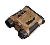 URPIZY Jumelles à vision nocturne 4K avec Wi-Fi pour le jour et la nuit, zoom numérique 16x, photo 48 MP, écran LCD 2,4", infrarouge jusqu'à 800 m, batterie rechargeable 3000 mAh (jaune)