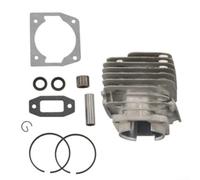 URPIZY Kit cylindre pour tronçonneuse 45/52/58 cm³ - Bloc cylindre avec douille et piston, métal haute résistance, performance optimisée, remplacement facile pour réparation et entretien