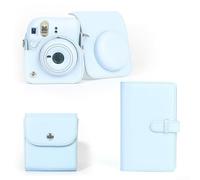 URPIZY Kit d'accessoires pour appareil photo INSTANT Mini12 avec album photo 108 et carton photo SQ, compatible avec appareil photo Mini12, organiseur portable pour photos, billets et cartes (bleu)