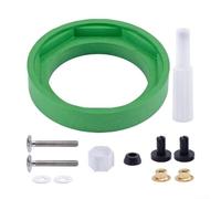 URPIZY Kit de joints de WC pour réservoir de chasse d'eau et bassin, étanche, avec écrous hexagonaux et rondelles, compatible avec valve de chasse d'eau de 3 pouces